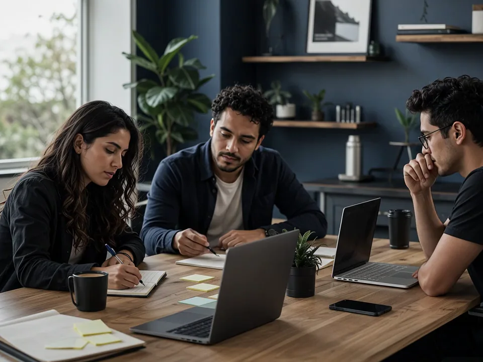 Proyecto digital latinoamericano organizando tareas en Planeame